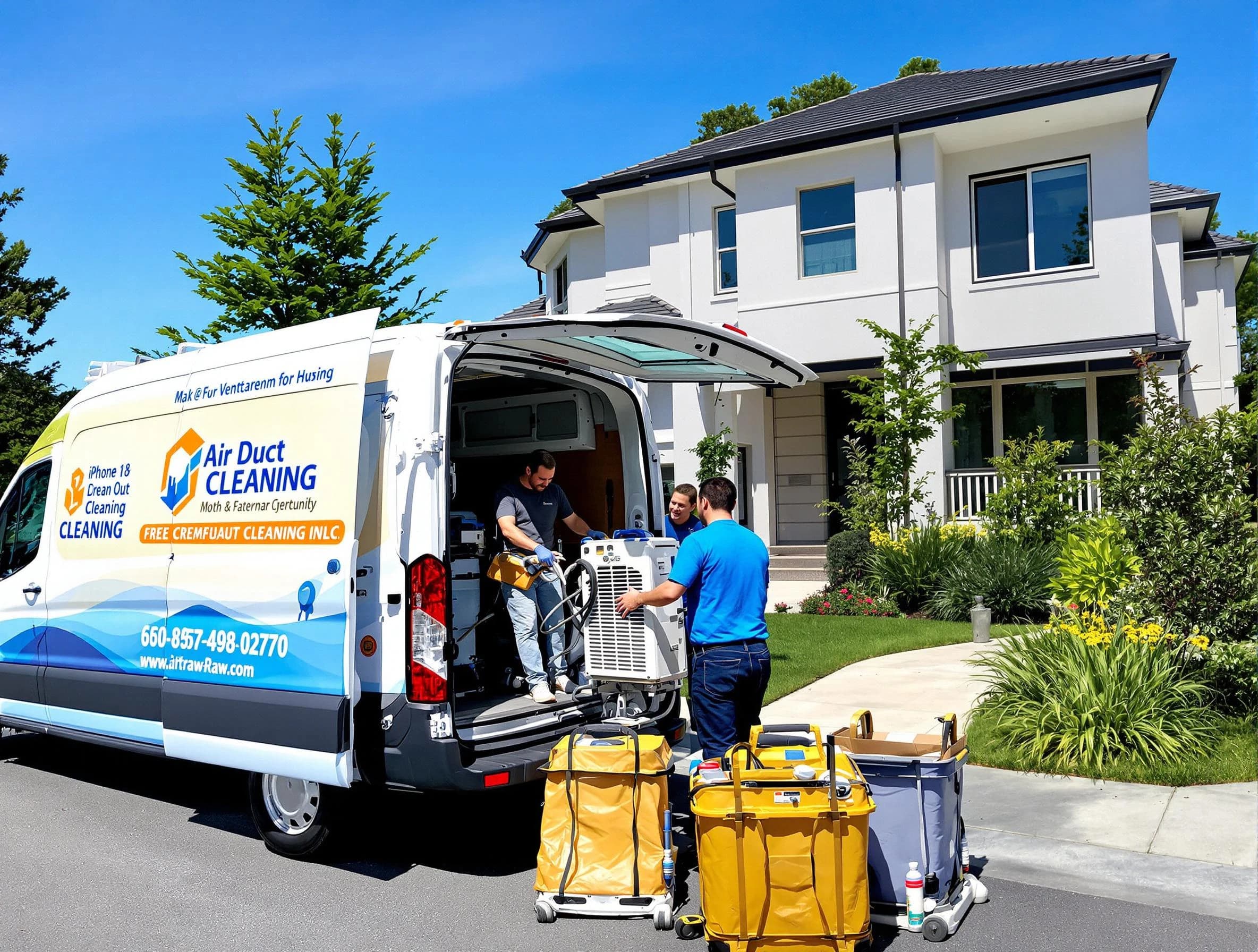 Melrose Air Duct Cleaning technician performing professional air duct cleaning in Melrose