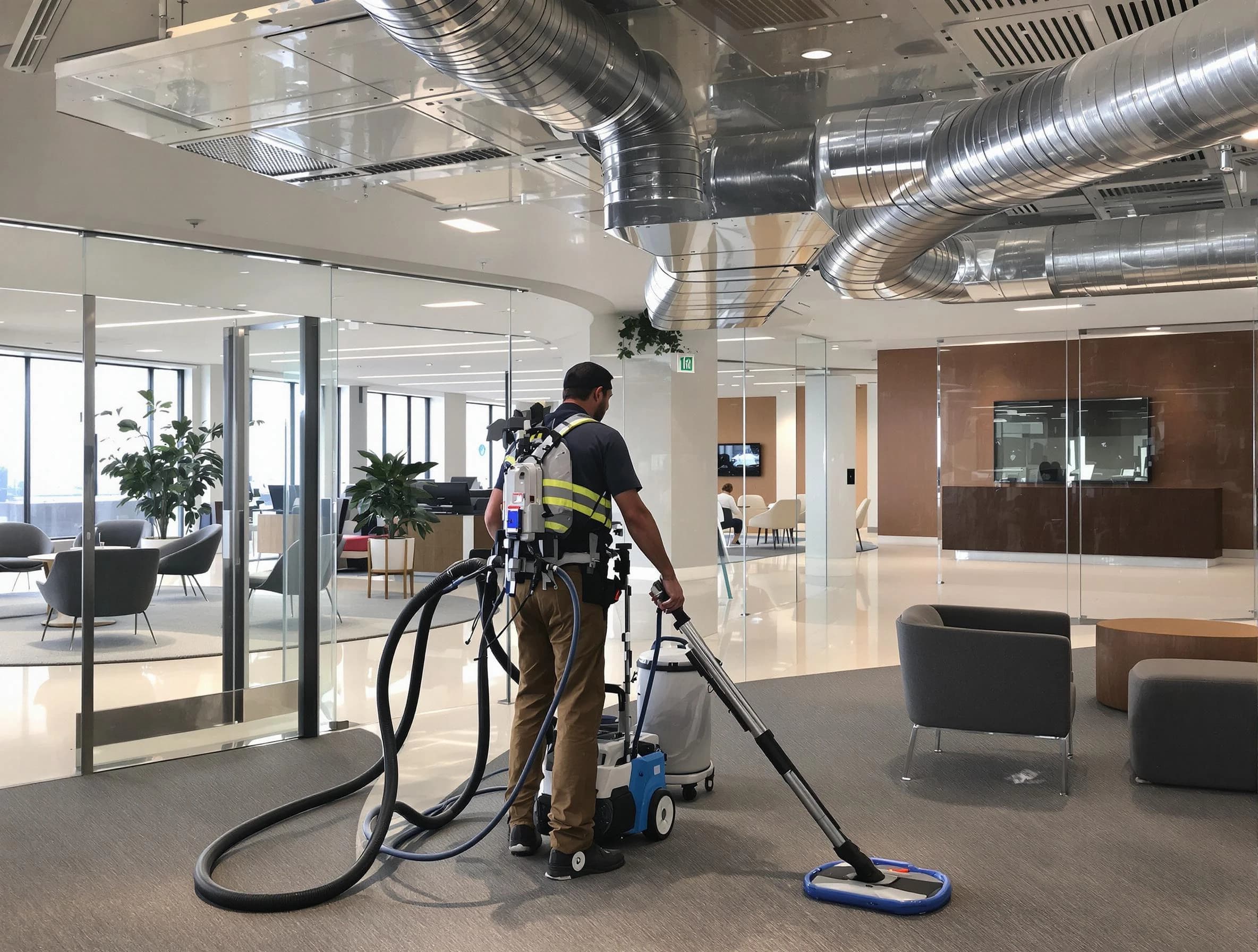 Commercial duct cleaning service by Melrose Air Duct Cleaning in Melrose