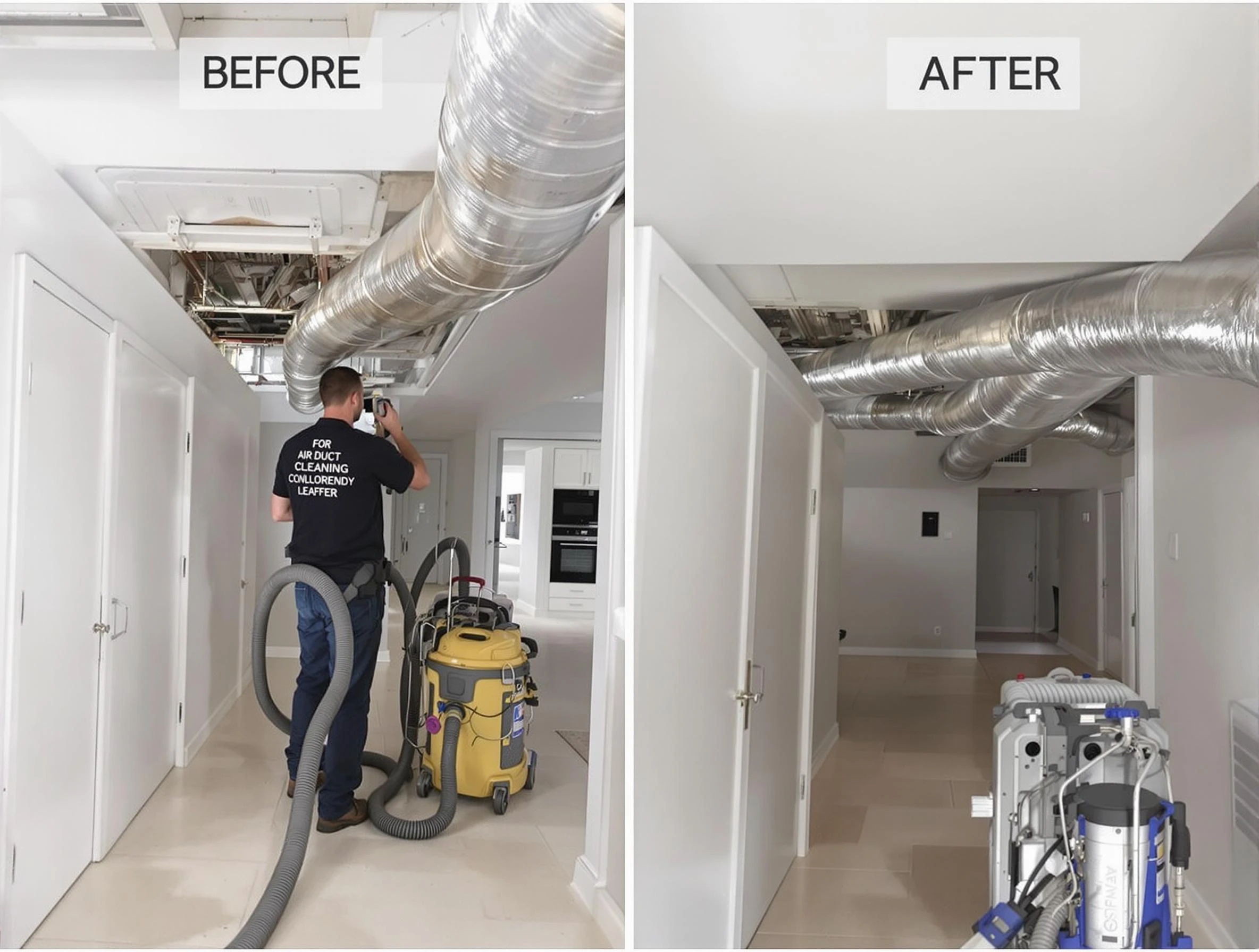 Melrose Air Duct Cleaning professional performing thorough air duct cleaning in Melrose