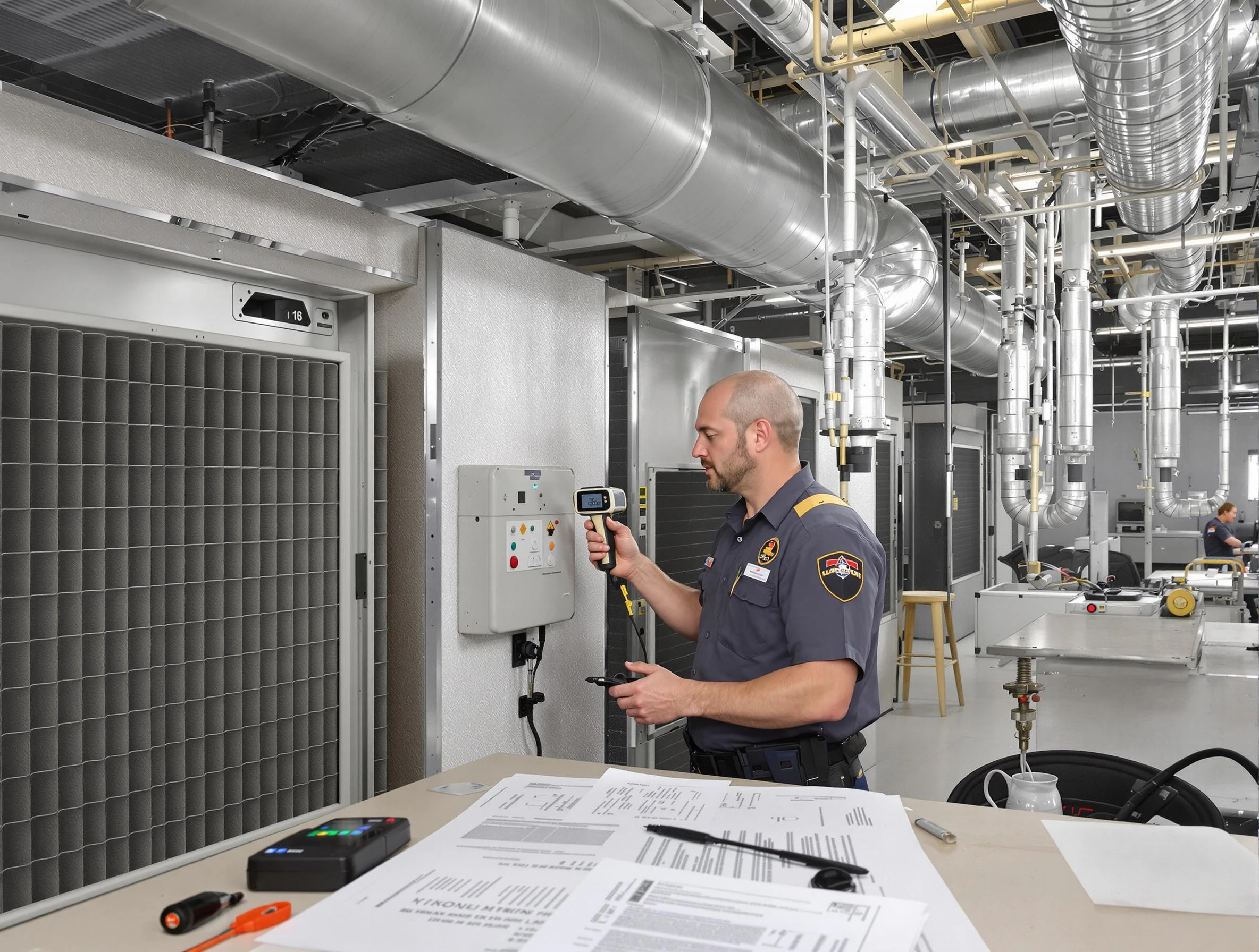 Professional filter system inspection by Melrose Air Duct Cleaning in Melrose